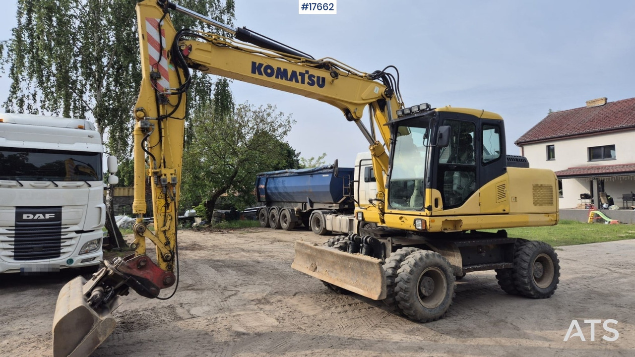 2012 Komatsu PW 160 - Escavadeira de rodas: foto 1 2012 Komatsu PW 160 - Escavadeira de rodas: foto 1
