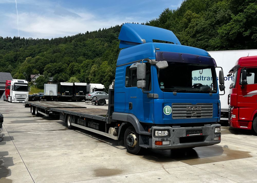 MAN TGM 12.240 // 2008 Rok // Euro 5 // + Przyczepa Konar 2 osie // 7.7+7.7 // - Camião de caixa aberta/ Plataforma: foto 2 MAN TGM 12.240 // 2008 Rok // Euro 5 // + Przyczepa Konar 2 osie // 7.7+7.7 // - Camião de caixa aberta/ Plataforma: foto 2