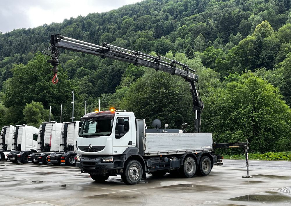 Renault Kerax 380 EEV // Skrzynia Burtowa // HIAB XS166 Hipro + Radio // Zwolnice // // - Camião de caixa aberta/ Plataforma, Camião grua: foto 2 Renault Kerax 380 EEV // Skrzynia Burtowa // HIAB XS166 Hipro + Radio // Zwolnice // // - Camião de caixa aberta/ Plataforma, Camião grua: foto 2
