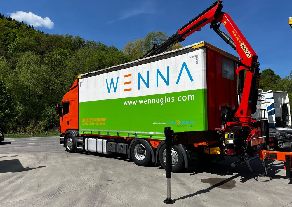 Scania G420 // Tandem // HDS Palfinger 18002 EH // Przyczepa // Oś skrętna podnoszona // Video !!! - Camião de lona, Camião grua: foto 5 Scania G420 // Tandem // HDS Palfinger 18002 EH // Przyczepa // Oś skrętna podnoszona // Video !!! - Camião de lona, Camião grua: foto 5