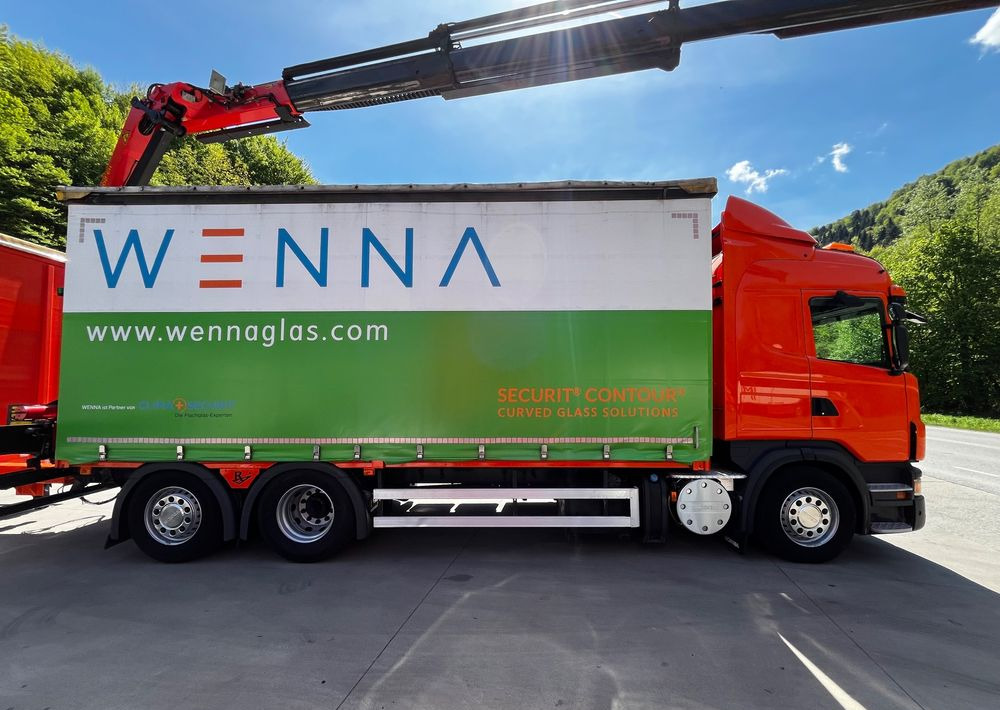 Scania G420 // Tandem // HDS Palfinger 18002 EH // Przyczepa // Oś skrętna podnoszona // Video !!! - Camião de lona, Camião grua: foto 4 Scania G420 // Tandem // HDS Palfinger 18002 EH // Przyczepa // Oś skrętna podnoszona // Video !!! - Camião de lona, Camião grua: foto 4