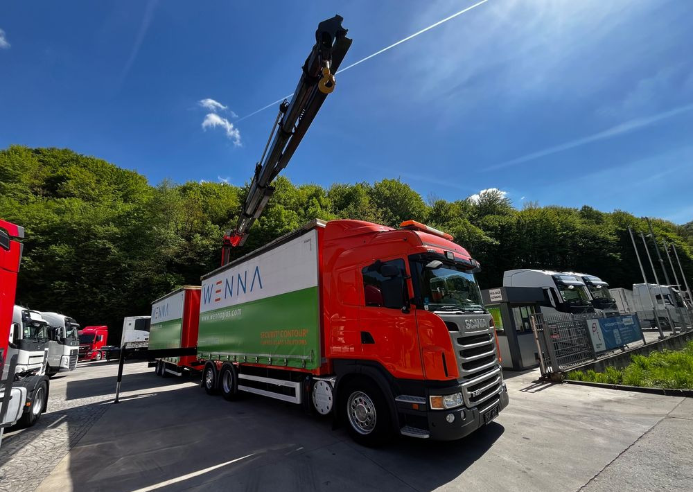 Scania G420 // Tandem // HDS Palfinger 18002 EH // Przyczepa // Oś skrętna podnoszona // Video !!! - Camião de lona, Camião grua: foto 2 Scania G420 // Tandem // HDS Palfinger 18002 EH // Przyczepa // Oś skrętna podnoszona // Video !!! - Camião de lona, Camião grua: foto 2
