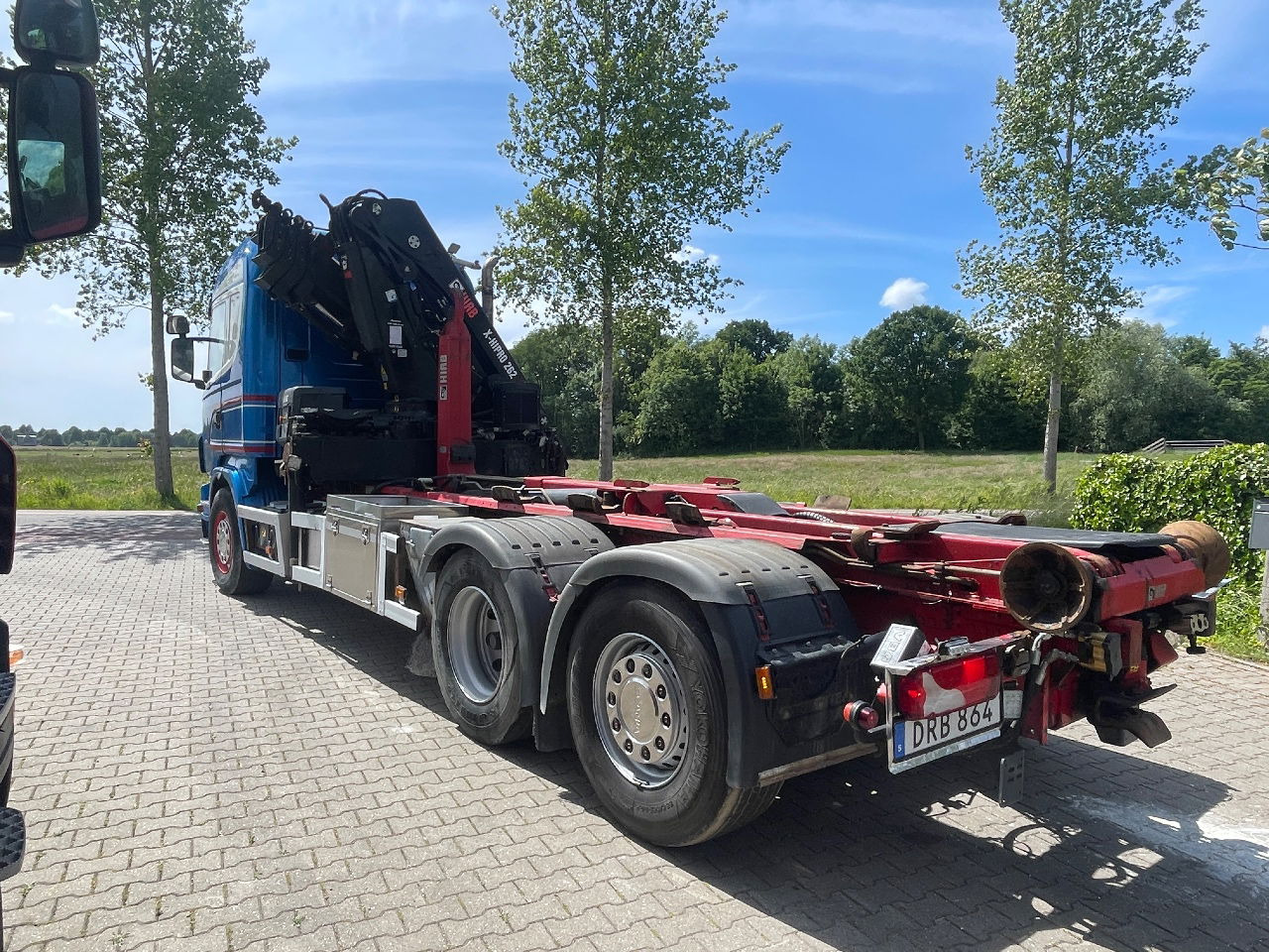 Scania R480 with hiab hookloader and hiab 262 EP5 with remote crane 2019 - Camião transportador de contêineres/ Caixa móvel, Camião grua: foto 3 Scania R480 with hiab hookloader and hiab 262 EP5 with remote crane 2019 - Camião transportador de contêineres/ Caixa móvel, Camião grua: foto 3