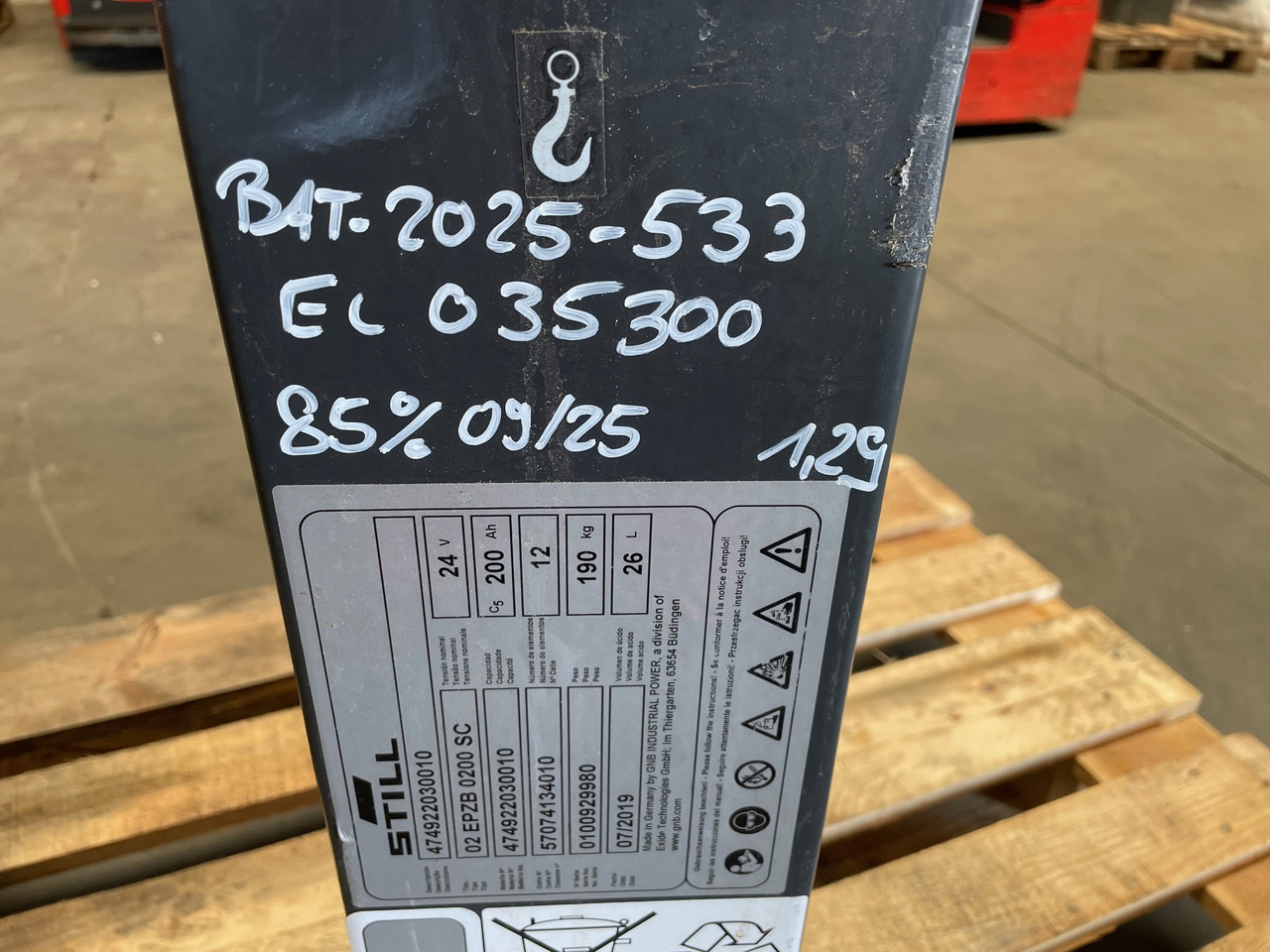 Exide 24 Volt I 2EPzB 200 - Bateria automotiva para Equipamento de movimentação: foto 5 Exide 24 Volt I 2EPzB 200 - Bateria automotiva para Equipamento de movimentação: foto 5