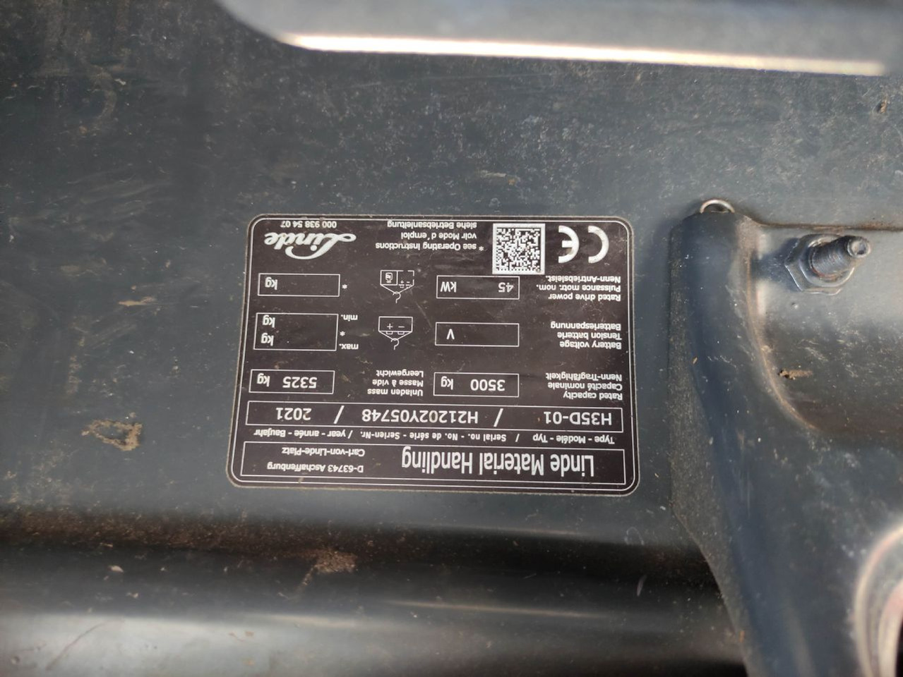 Empilhador a diesel Linde H35D-01-1202: foto 7