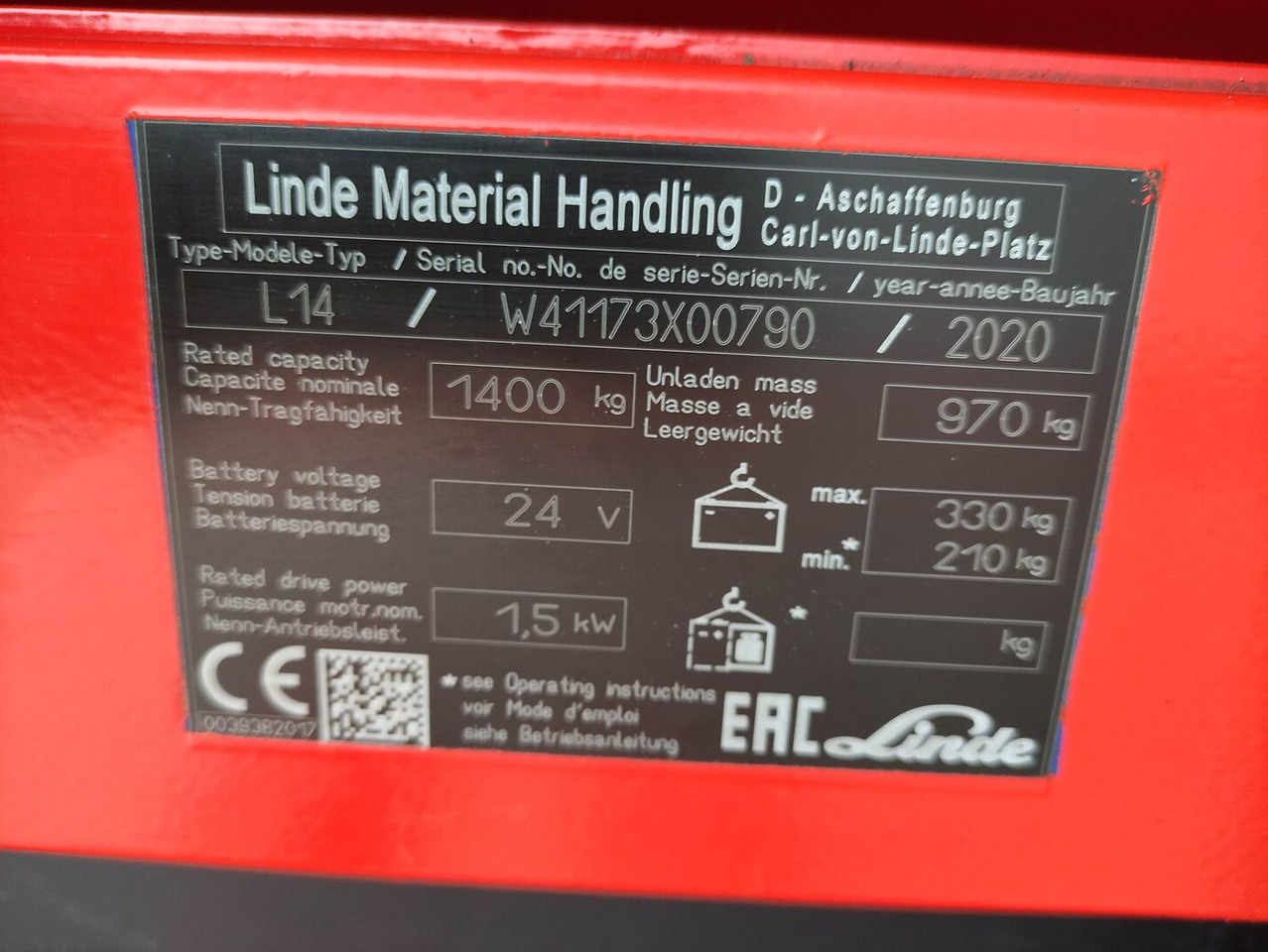 Linde L14i-1173 - Stacker: foto 5 Linde L14i-1173 - Stacker: foto 5