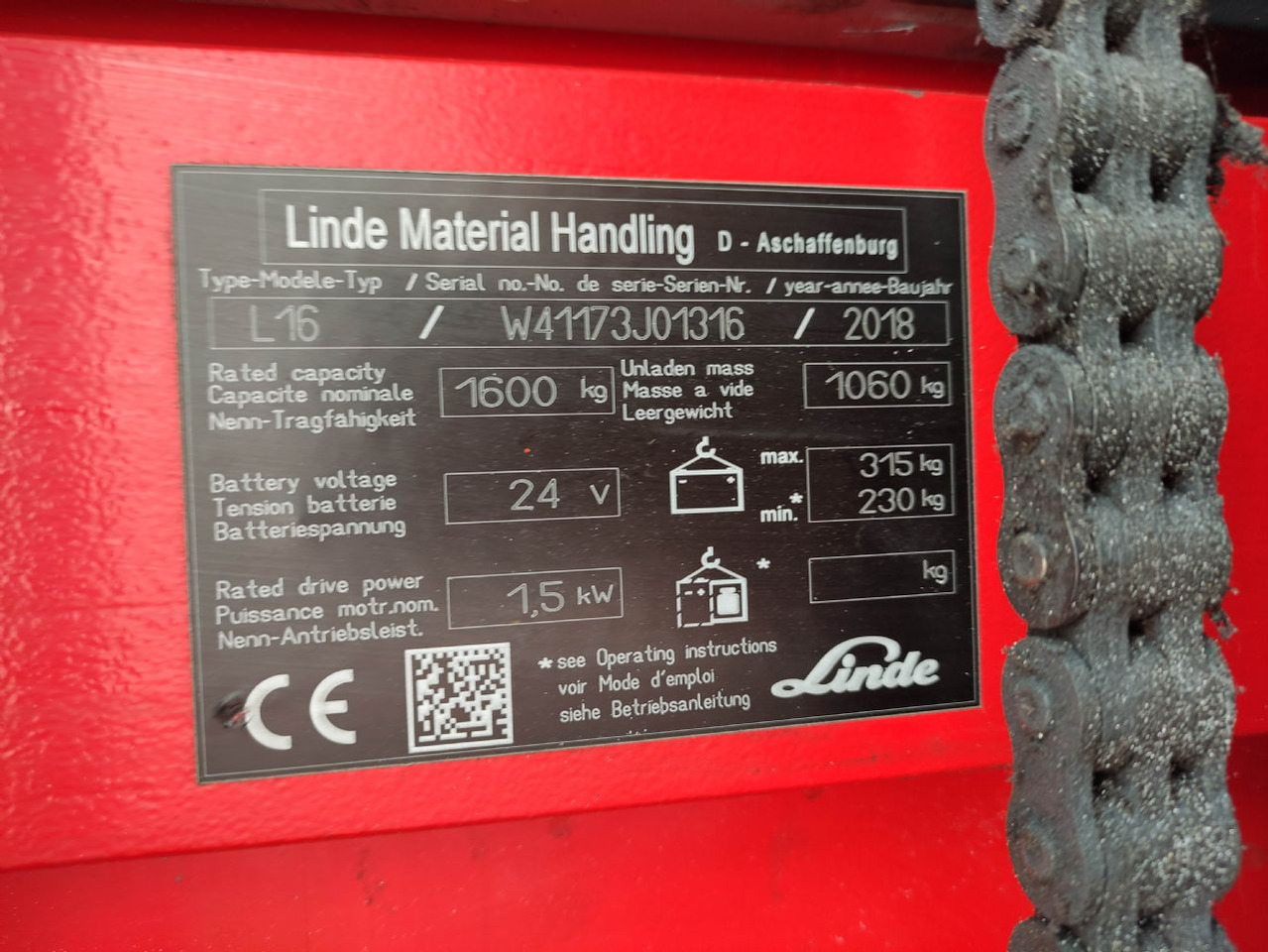 Linde L16-1173 (LACK NEU) - Stacker: foto 5 Linde L16-1173 (LACK NEU) - Stacker: foto 5