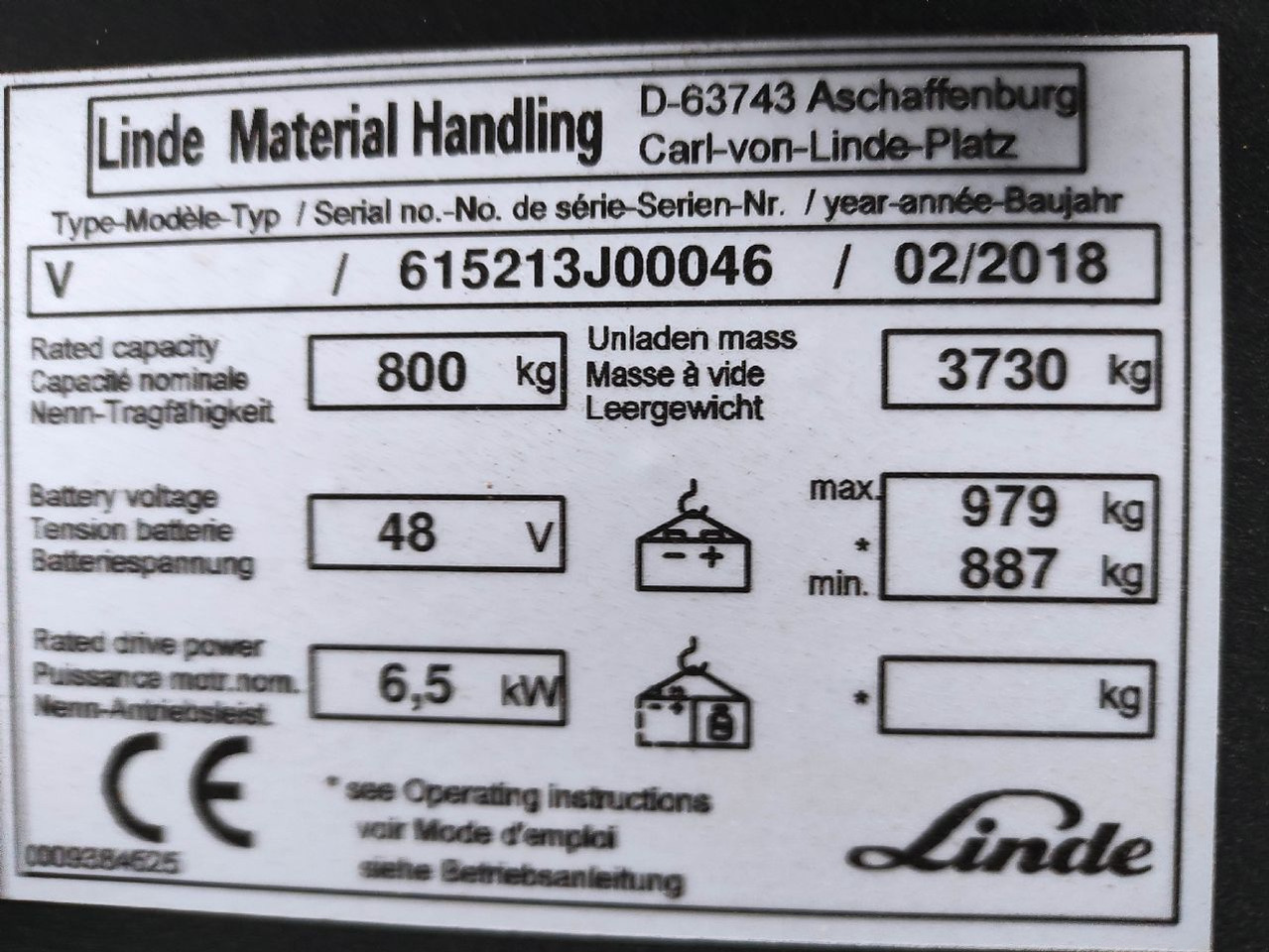 Order-picker Linde V Modular: foto 7
