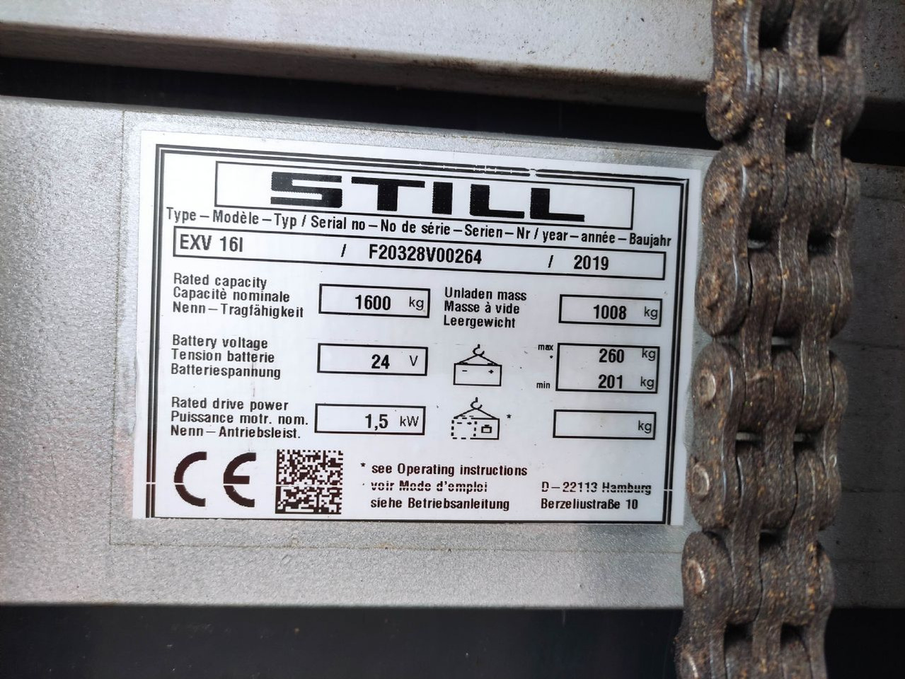 Still EXV 16 i - Stacker: foto 5 Still EXV 16 i - Stacker: foto 5