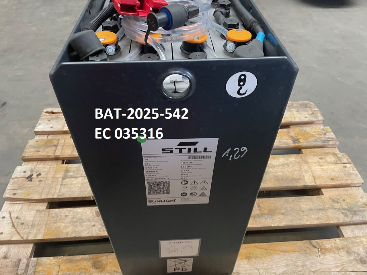 Sunlight I 24 Volt I 3 PzS 375 - Bateria automotiva para Equipamento de movimentação: foto 5 Sunlight I 24 Volt I 3 PzS 375 - Bateria automotiva para Equipamento de movimentação: foto 5