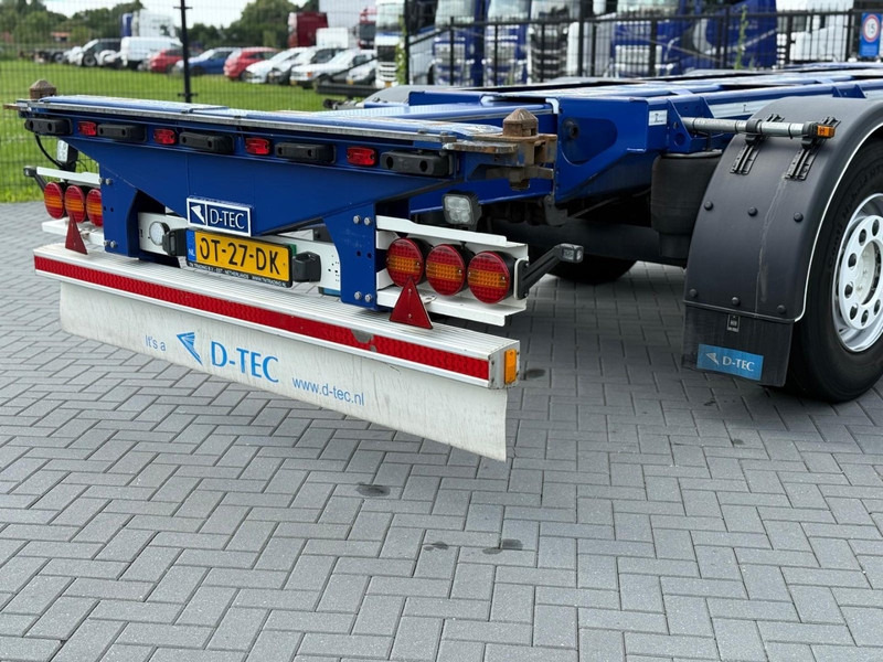 Semi-reboque transportador de contêineres/ Caixa móvel D-Tec FLEXITRAILER GESCOPEERD, 20, 40 FT, MULTI UITSCHUIFBAAR, 1 LIFTAS.: foto 18