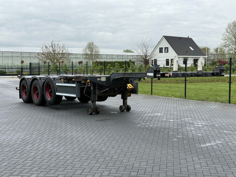 Nooteboom FT-43-03V MULTI CHASSIS, ALLE AANSLUITINGEN, LIFTAS. - Semi-reboque transportador de contêineres/ Caixa móvel: foto 1 Nooteboom FT-43-03V MULTI CHASSIS, ALLE AANSLUITINGEN, LIFTAS. - Semi-reboque transportador de contêineres/ Caixa móvel: foto 1