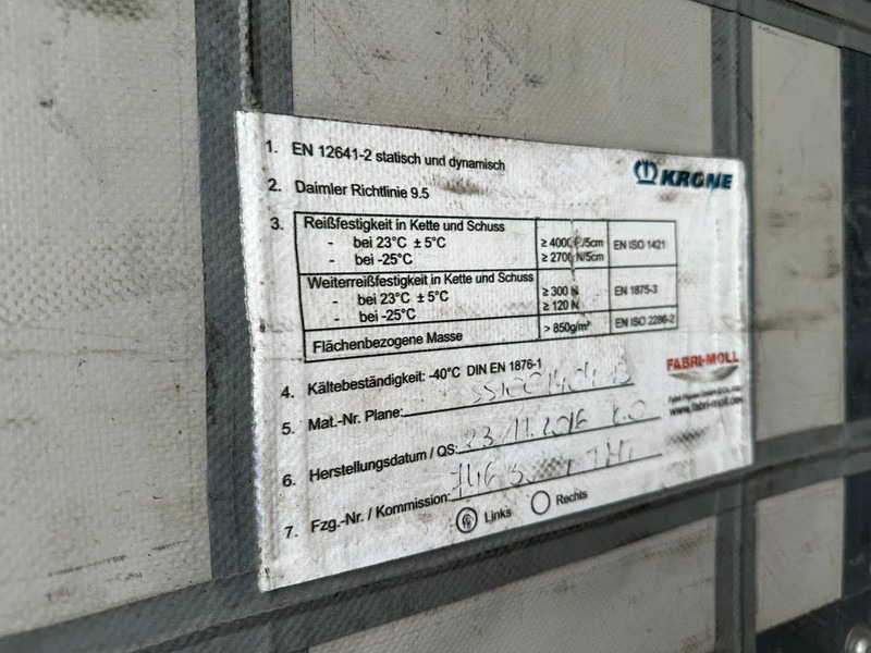 Semi-reboque de lona Krone SD Schuifzeil -Dak / SAF-Disc / Apk: foto 19