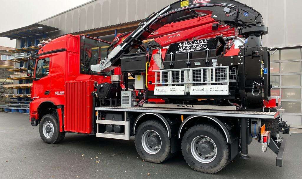 Mercedes MUSMAX WT11 NMV - Estilhaçadora de madeira, Camião: foto 3 Mercedes MUSMAX WT11 NMV - Estilhaçadora de madeira, Camião: foto 3