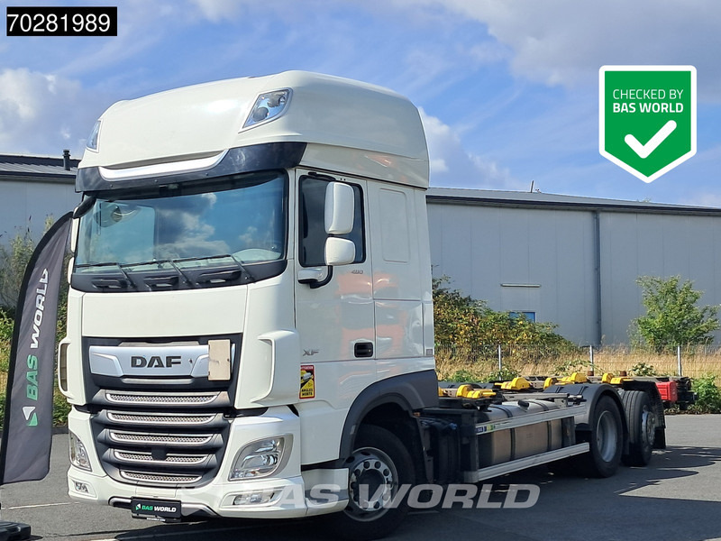 DAF XF 480 6X2 SSC BDF Retarder 2xTanks Lift+Lenkachse ACC Euro 6 - Camião transportador de contêineres/ Caixa móvel: foto 1 DAF XF 480 6X2 SSC BDF Retarder 2xTanks Lift+Lenkachse ACC Euro 6 - Camião transportador de contêineres/ Caixa móvel: foto 1