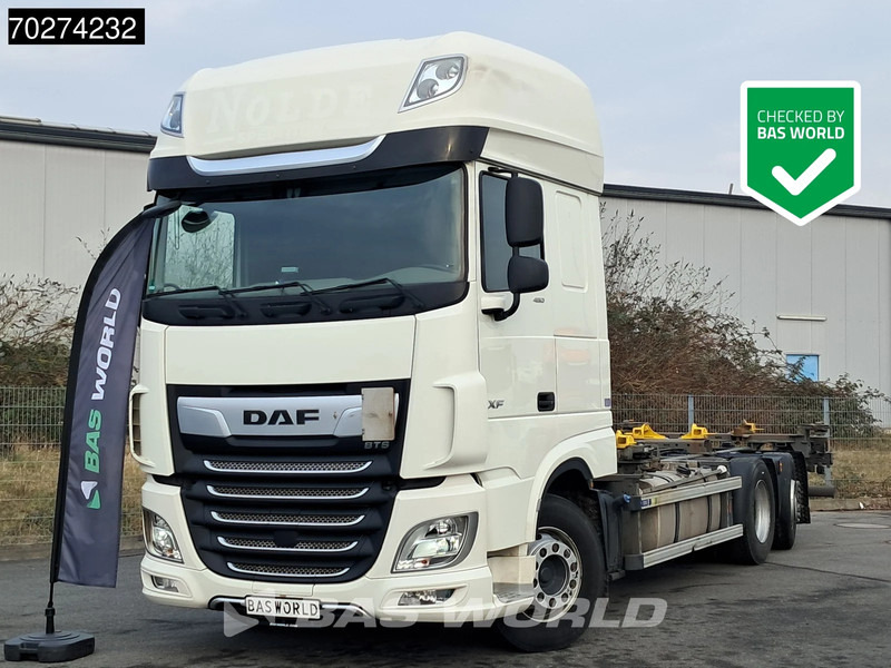 DAF XF 480 6X2 SSC FAN Retarder 2xTanks Lift-Lenkachse ACC LED Euro 6 - Camião transportador de contêineres/ Caixa móvel: foto 1 DAF XF 480 6X2 SSC FAN Retarder 2xTanks Lift-Lenkachse ACC LED Euro 6 - Camião transportador de contêineres/ Caixa móvel: foto 1