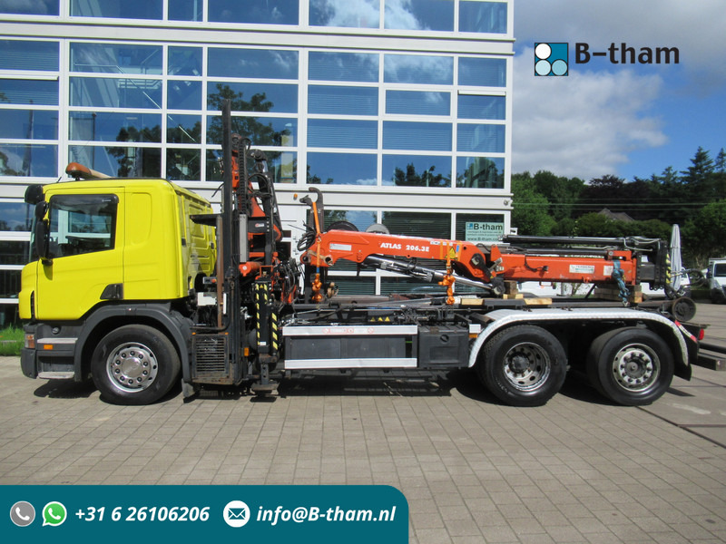 Scania P 340 B 6x2*4 VDL Haak - Kraan ATLAS 206.3E - Camião polibenne, Camião grua: foto 1 Scania P 340 B 6x2*4 VDL Haak - Kraan ATLAS 206.3E - Camião polibenne, Camião grua: foto 1