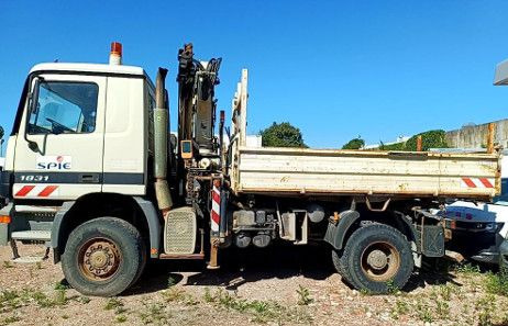 Mercedes-Benz ACTROS 1831 4X4 KRAN MEILER ALLRAD ATLAS KRAN - Camião basculante, Camião grua: foto 5 Mercedes-Benz ACTROS 1831 4X4 KRAN MEILER ALLRAD ATLAS KRAN - Camião basculante, Camião grua: foto 5
