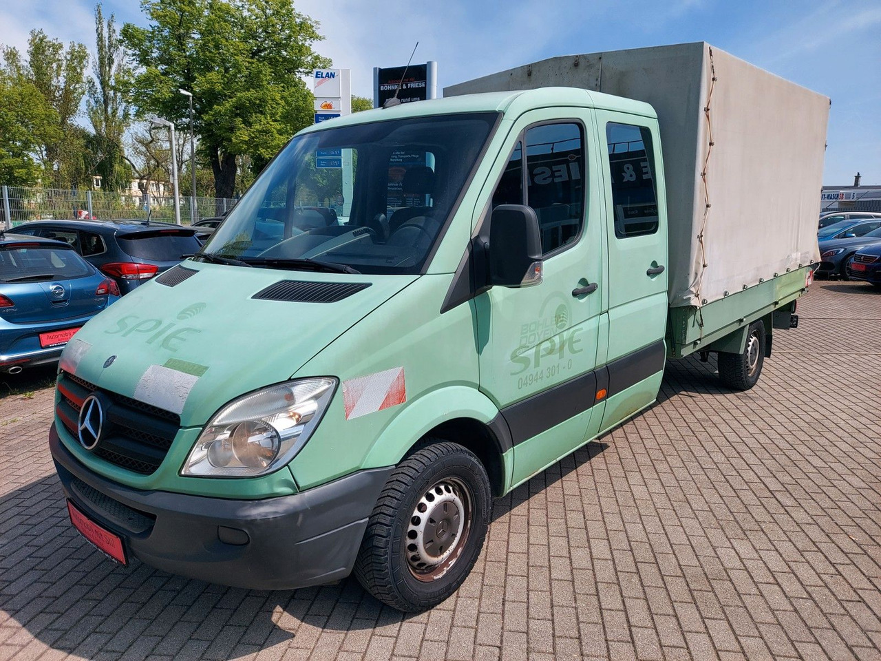 Mercedes-Benz Sprinter II Pritsche/DoKa 313 CDI KLIMA 7 SITZE - Carrinha de lona, Carrinha cabine dupla: foto 3 Mercedes-Benz Sprinter II Pritsche/DoKa 313 CDI KLIMA 7 SITZE - Carrinha de lona, Carrinha cabine dupla: foto 3