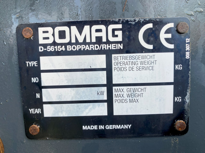 Bomag BW 219 PHD NVT - Rolo: foto 3 Bomag BW 219 PHD NVT - Rolo: foto 3