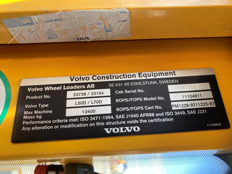 Pá carregadora Volvo L70 D NVT: foto 9
