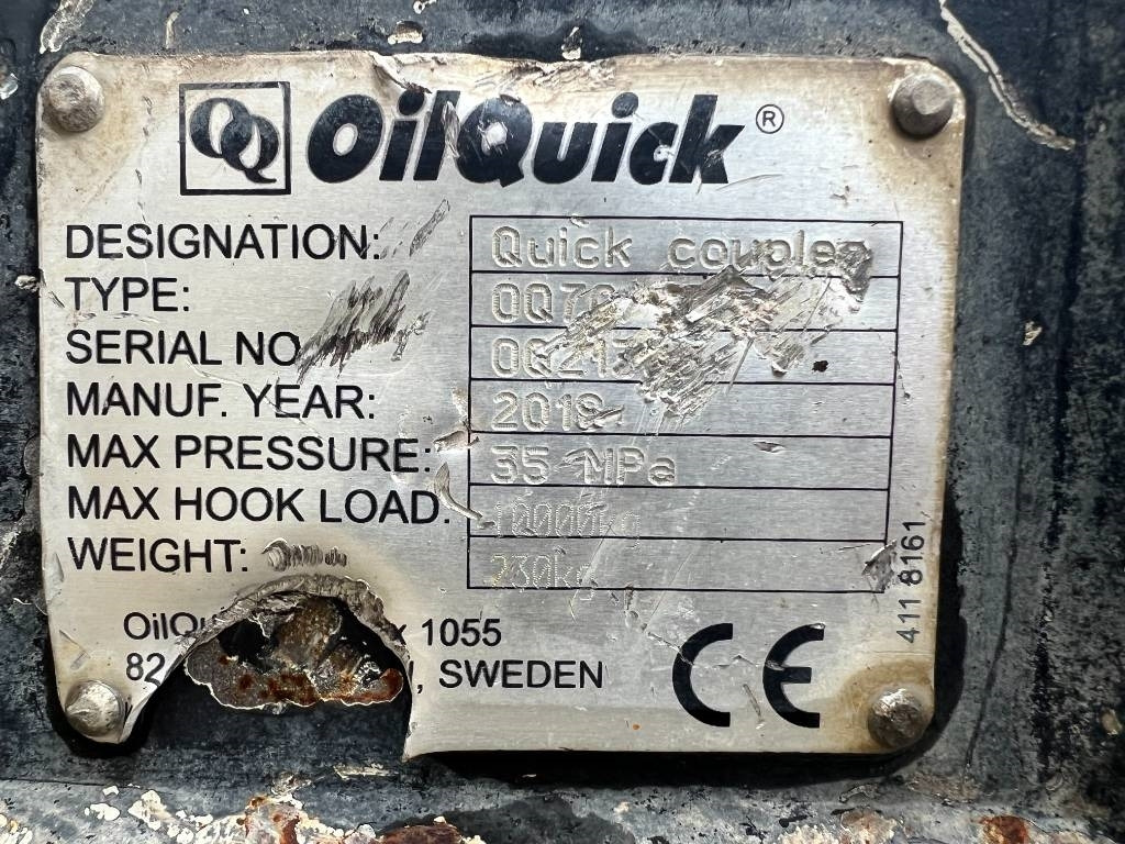 OilQuick OQ70/55 - Acoplamento rápido para Máquina de construção: foto 2 OilQuick OQ70/55 - Acoplamento rápido para Máquina de construção: foto 2