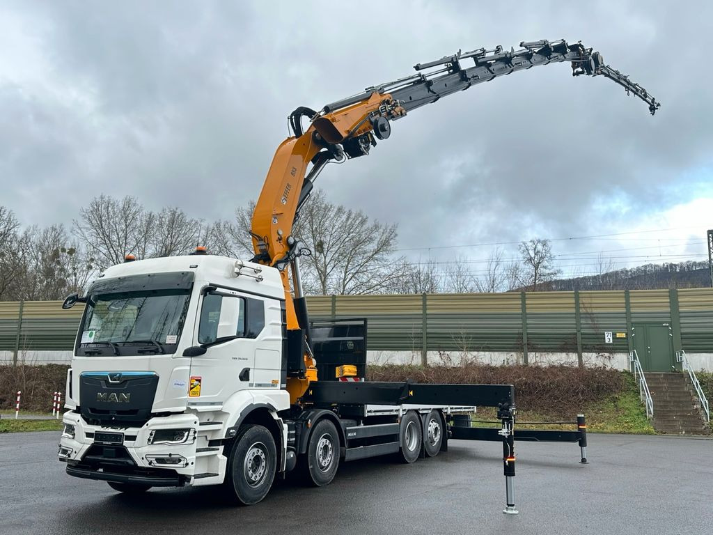 MAN TGS 35.520 8X2 Hiab EFFER 955-8s +Jib 6s - Camião grua, Camião de caixa aberta/ Plataforma: foto 1 MAN TGS 35.520 8X2 Hiab EFFER 955-8s +Jib 6s - Camião grua, Camião de caixa aberta/ Plataforma: foto 1