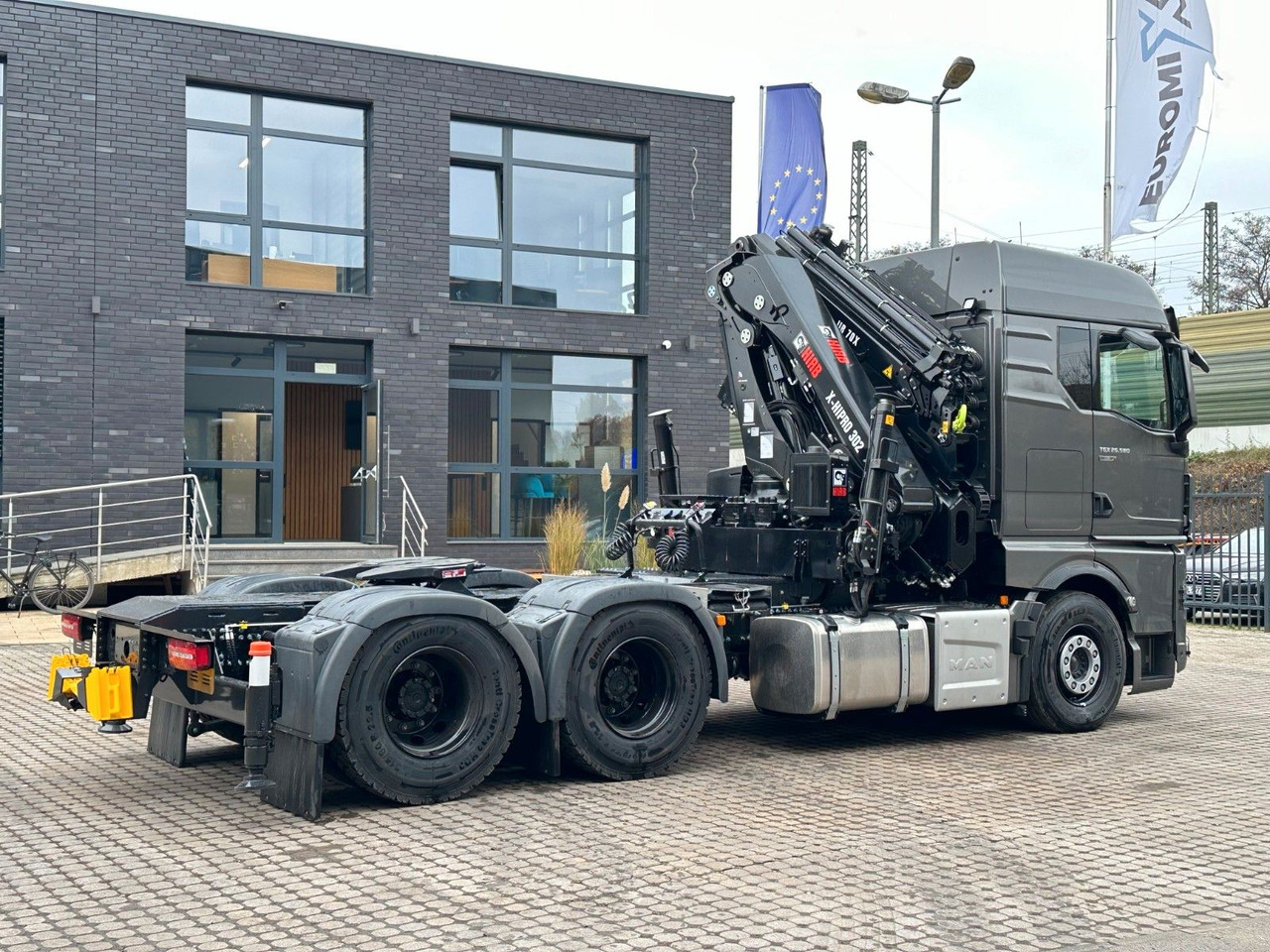 Tractor MAN TGX 26.580 6x4 Kran Hiab 302-6 + Jib-4: foto 8