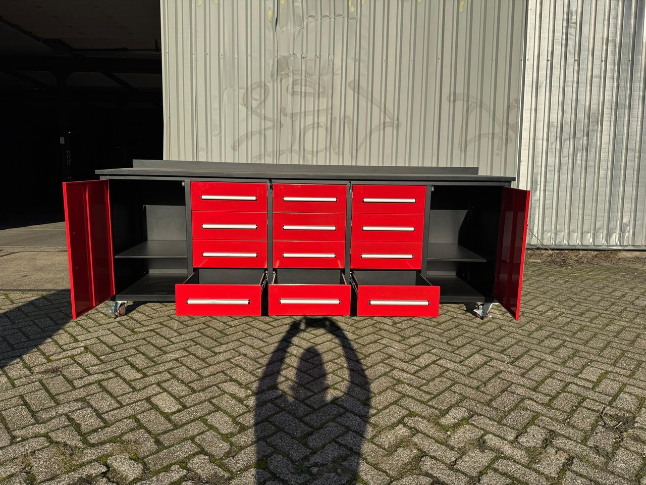 StahlWorks 10FT-12D-2-01C Gereedschapswand met 12 Lades en 2 Deuren (Nieuw) - Equipamento para oficina: foto 2 StahlWorks 10FT-12D-2-01C Gereedschapswand met 12 Lades en 2 Deuren (Nieuw) - Equipamento para oficina: foto 2