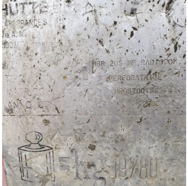 Hütte HBR 205 - Máquina de perfuração: foto 4 Hütte HBR 205 - Máquina de perfuração: foto 4