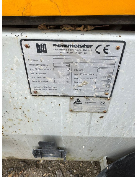 Putzmeister P715 TE - Equipamento de betão: foto 4 Putzmeister P715 TE - Equipamento de betão: foto 4