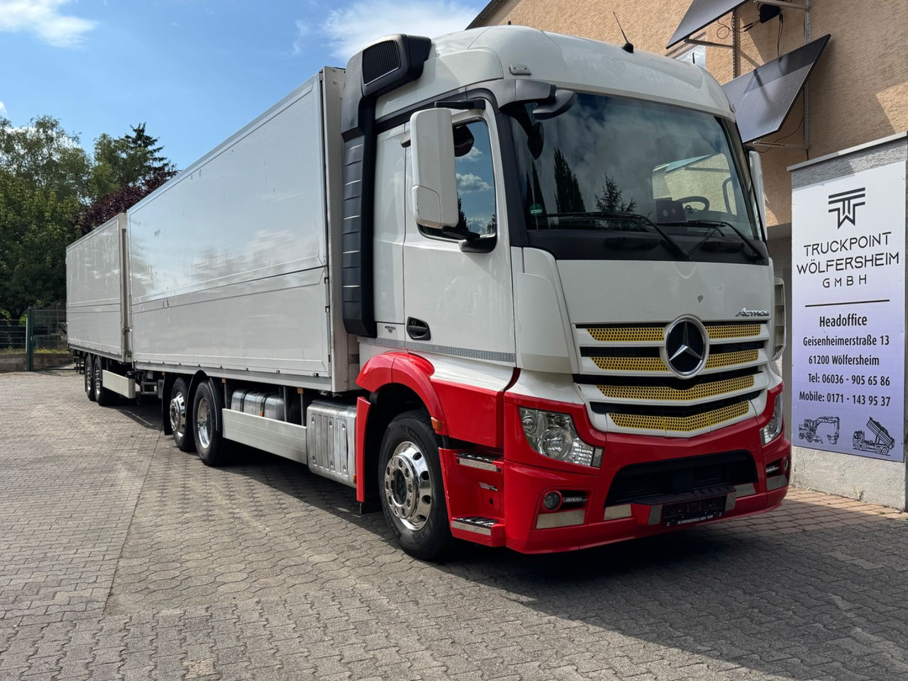 Mercedes-Benz Actros 2545/2xLBW/Klima/Kamera/kpl.Zug - Camião transporte de bebidas: foto 1 Mercedes-Benz Actros 2545/2xLBW/Klima/Kamera/kpl.Zug - Camião transporte de bebidas: foto 1
