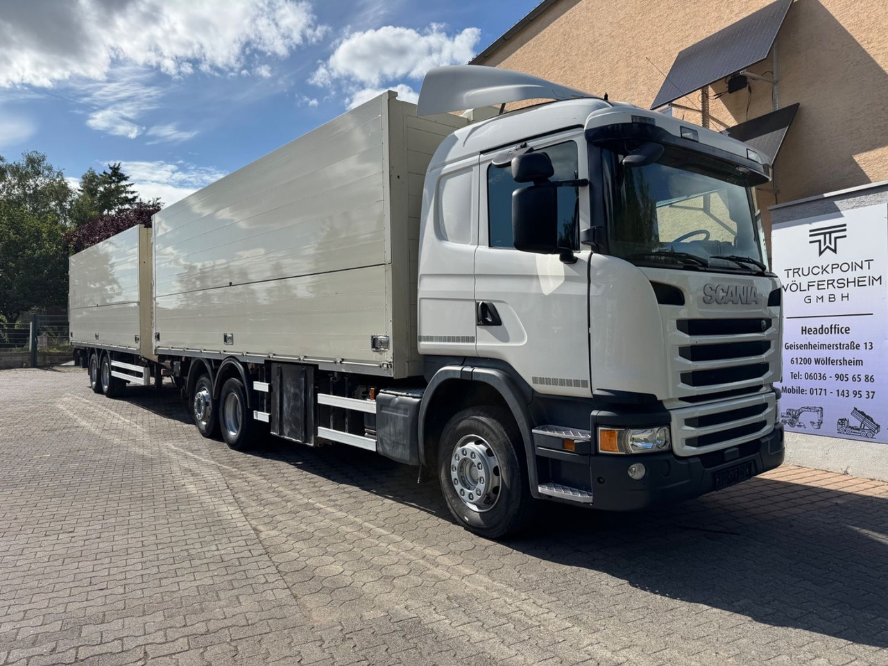 Scania G410/Lenk-Lift/2xLBW/inkl. Anhänger/Tüv-neu - Camião transporte de bebidas: foto 1 Scania G410/Lenk-Lift/2xLBW/inkl. Anhänger/Tüv-neu - Camião transporte de bebidas: foto 1