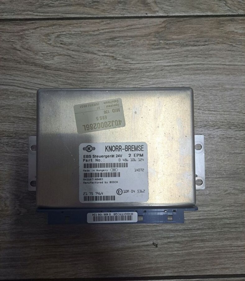 Knorr-Bremse STEROWNIK EBS RENAULT MIDLUM GAMA D VOLVO FL EURO6 - Centralina electrónica para Camião: foto 2 Knorr-Bremse STEROWNIK EBS RENAULT MIDLUM GAMA D VOLVO FL EURO6 - Centralina electrónica para Camião: foto 2