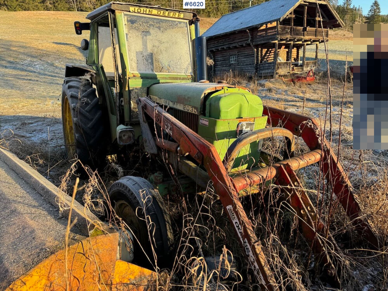 1977 John Deere 2030 w/ front loader. Repair object. - Trator: foto 5 1977 John Deere 2030 w/ front loader. Repair object. - Trator: foto 5