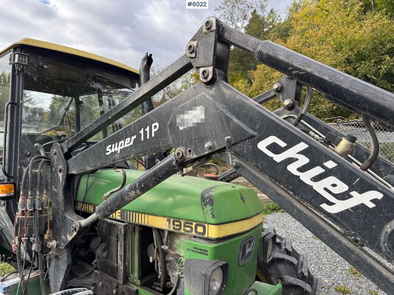 1990 John Deere 1950 Power Synchron w/ front loader. - Trator: foto 5 1990 John Deere 1950 Power Synchron w/ front loader. - Trator: foto 5