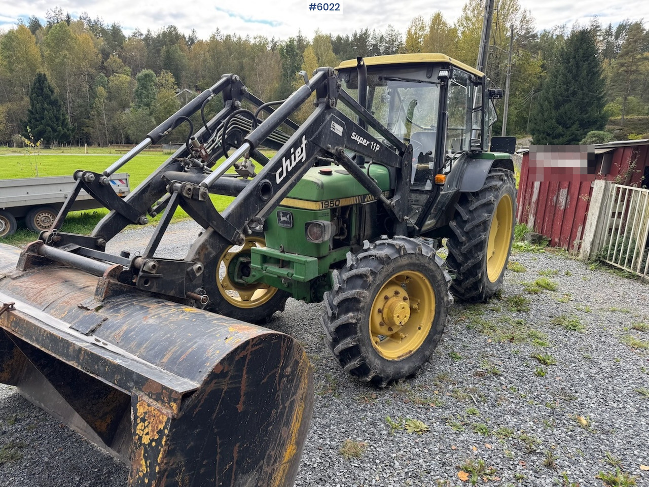 1990 John Deere 1950 Power Synchron w/ front loader. - Trator: foto 2 1990 John Deere 1950 Power Synchron w/ front loader. - Trator: foto 2