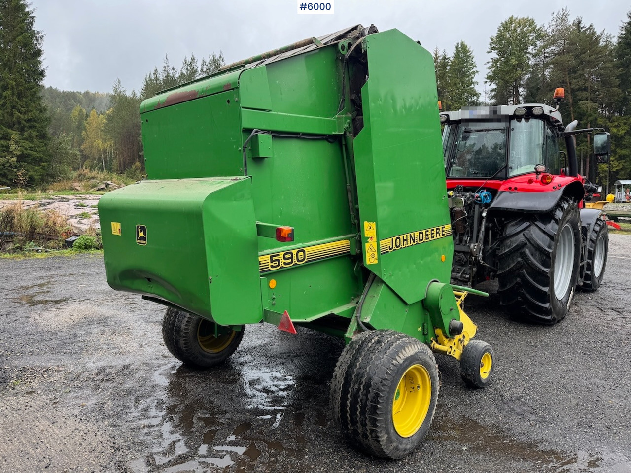 2000 John Deere 590 Round Baler. - Máquina para produção de feno: foto 5 2000 John Deere 590 Round Baler. - Máquina para produção de feno: foto 5