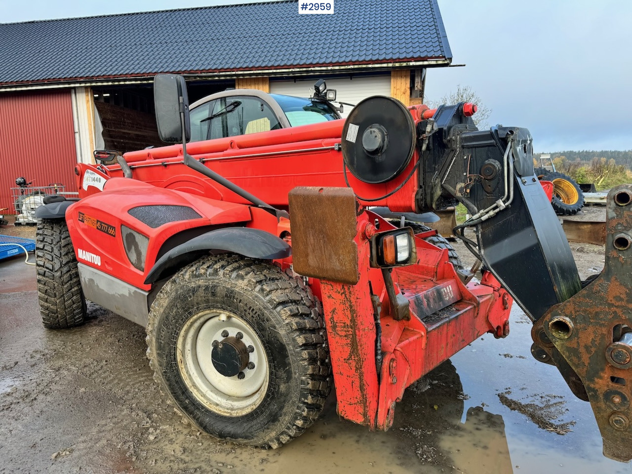 Empilhador telescópico 2009 Manitou MT 1440 Telescopic truck w/ Bucket, Pallet forks and Lifting jib: foto 7