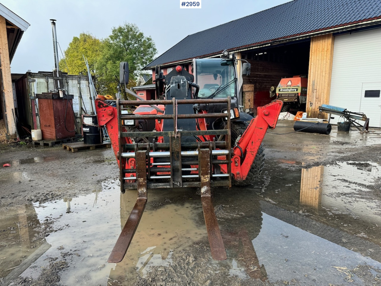 Empilhador telescópico 2009 Manitou MT 1440 Telescopic truck w/ Bucket, Pallet forks and Lifting jib: foto 8