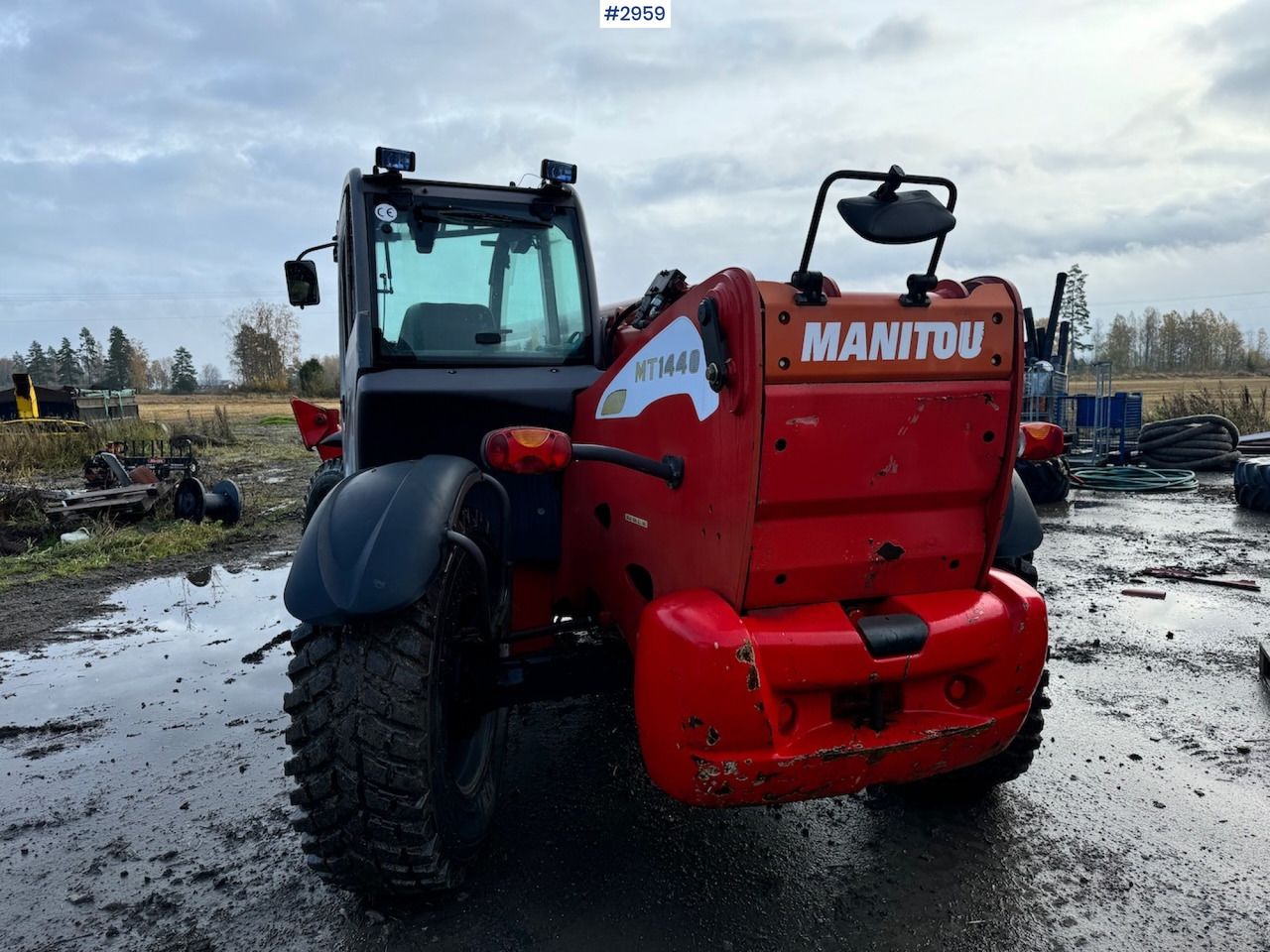 Empilhador telescópico 2009 Manitou MT 1440 Telescopic truck w/ Bucket, Pallet forks and Lifting jib: foto 12
