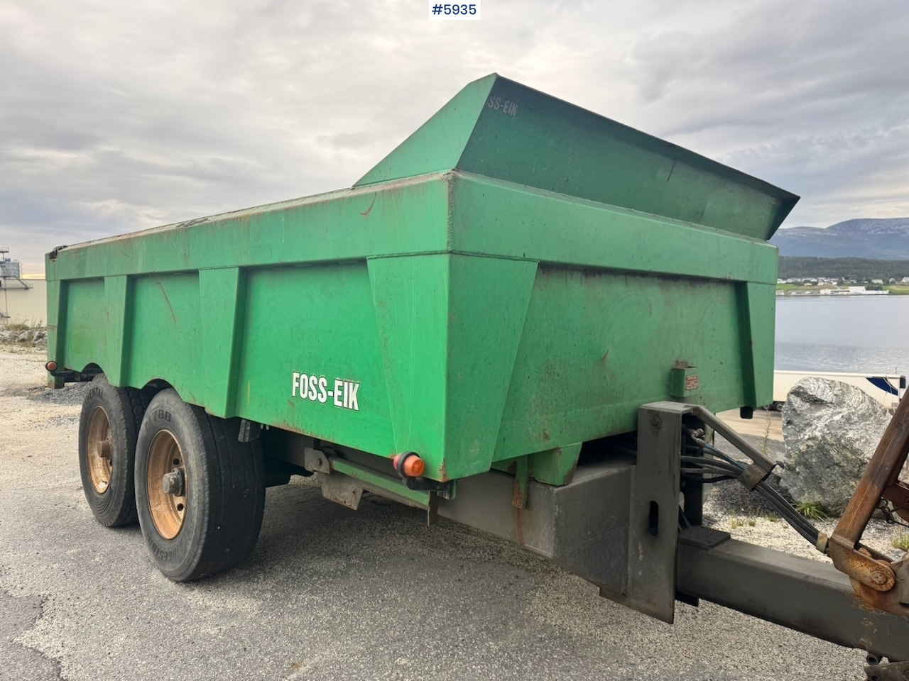 Reboque basculante agrícola 2011 Foss Eik Dumper Trailer.: foto 9