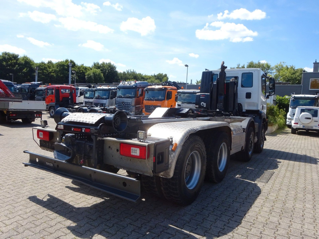 Camião polibenne Iveco X-WAY 480 HIAB ABROLLER: foto 9