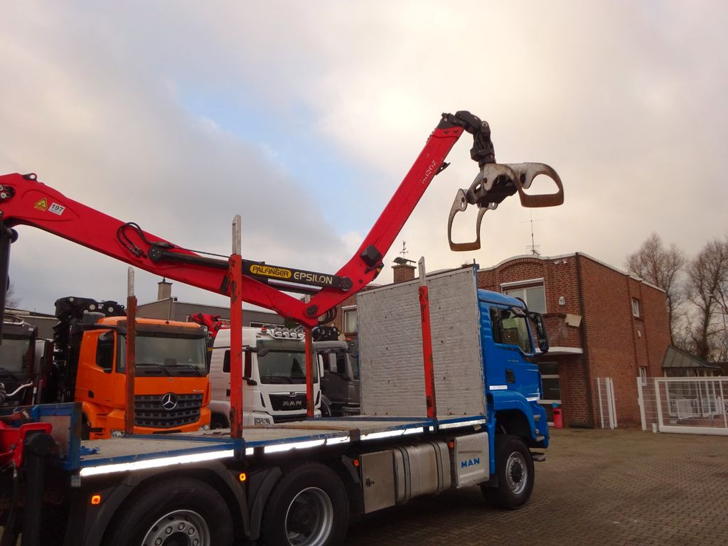 MAN 28.500 TGS mit EPSILON-Kran+Achleitner Anhänger MAN 28.500 TGS Allrad. HOLZZUG EPSILON-Kran GREIFER - Camião de transporte de madeira, Camião grua: foto 5 MAN 28.500 TGS mit EPSILON-Kran+Achleitner Anhänger MAN 28.500 TGS Allrad. HOLZZUG EPSILON-Kran GREIFER - Camião de transporte de madeira, Camião grua: foto 5