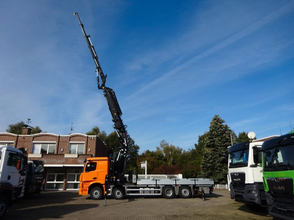 Mercedes-Benz 3751 Arocs Pritsche + HIAB 858 + JIB 8x2 - Camião grua, Camião de caixa aberta/ Plataforma: foto 4 Mercedes-Benz 3751 Arocs Pritsche + HIAB 858 + JIB 8x2 - Camião grua, Camião de caixa aberta/ Plataforma: foto 4