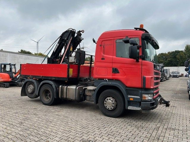 Scania 124 L 470 Pritsche + MKG HLK 201 HP 6x2 - Camião de caixa aberta/ Plataforma, Camião grua: foto 5 Scania 124 L 470 Pritsche + MKG HLK 201 HP 6x2 - Camião de caixa aberta/ Plataforma, Camião grua: foto 5
