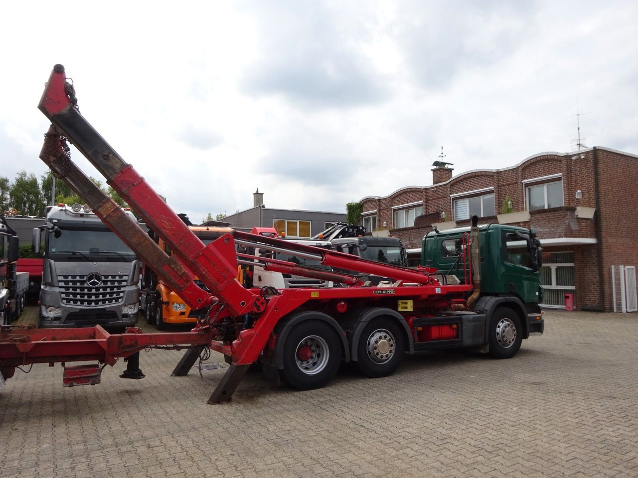 Camião basculante Scania P310 Absetzkipper MEILLER mit Lift+Lenkachse 6x2: foto 8