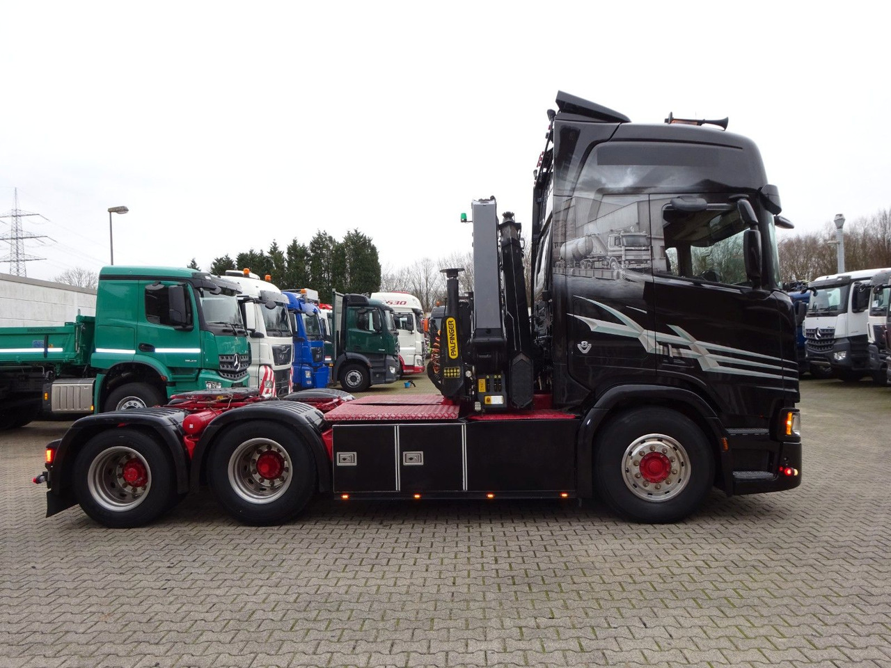 Camião grua, Tractor Scania R650 V8 SZM + PK19001SLD Kran Scania R650 V8 SZM + PK19001SLD Kran: foto 12