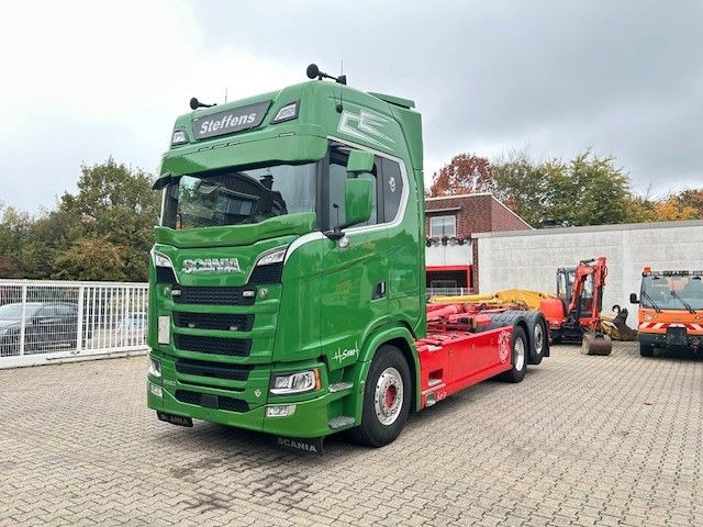 Scania S580 V8 MEILLER Abroller mit Lift+Lenkachse 6x2 - Camião polibenne: foto 2 Scania S580 V8 MEILLER Abroller mit Lift+Lenkachse 6x2 - Camião polibenne: foto 2