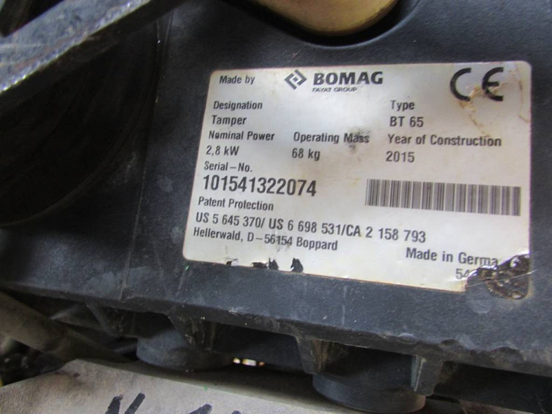 Bomag BT 65 Stampfer netto 1.000 EUR tamper - Compactador: foto 3 Bomag BT 65 Stampfer netto 1.000 EUR tamper - Compactador: foto 3